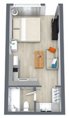 A Floor Plan A Floor Plan - Starting from 262 Square-Foot - The Teale, Kissimmee, FL, 34746